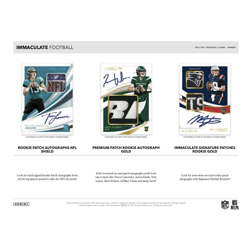 2021 Panini Immaculate NFL Football Hobby Case - 6 Cards per Box, Premium Collectibles