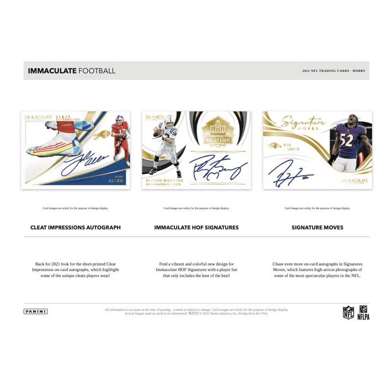 2021 Panini Immaculate NFL Football Hobby Case - 6 Cards per Box, Premium Collectibles