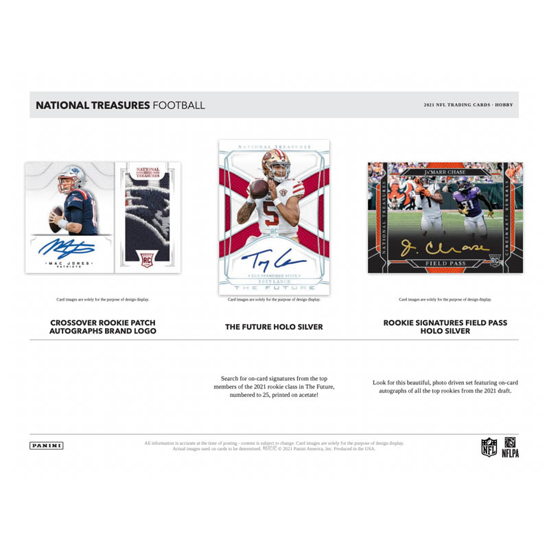 2021 Panini National Treasures Football Hobby Case - 4 Count Collectible Cards