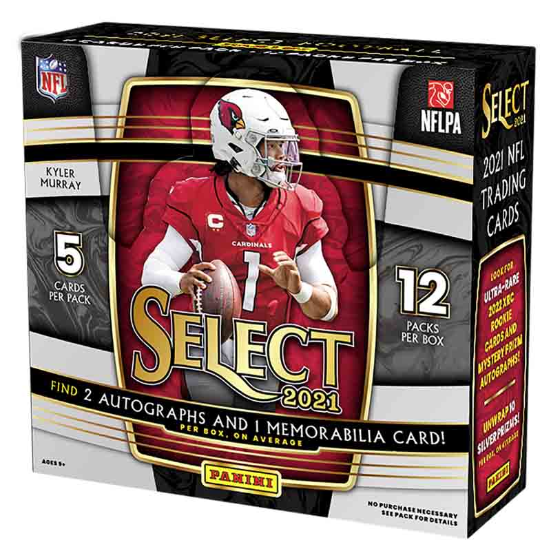 2021 Panini Select Football Hobby Case - 12 Boxes of Premium Trading Cards