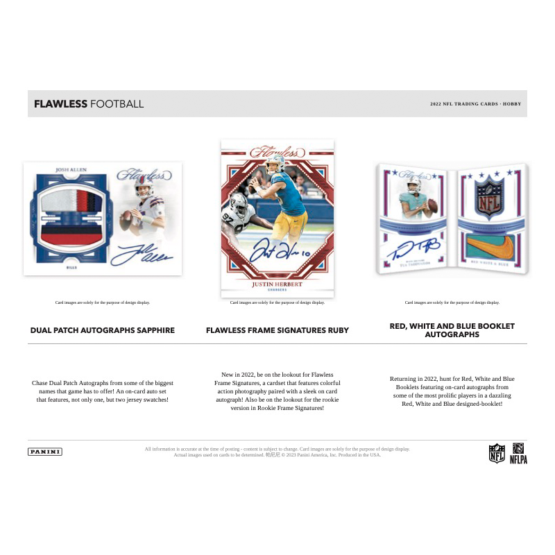 2022 Panini Flawless Football Hobby Case - 2 Boxes of Premium Collectible Cards